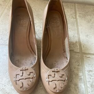 Tory Burch Beige Leather Heels